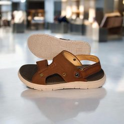 100% Leather and Hawaii Sole Sandal for Men