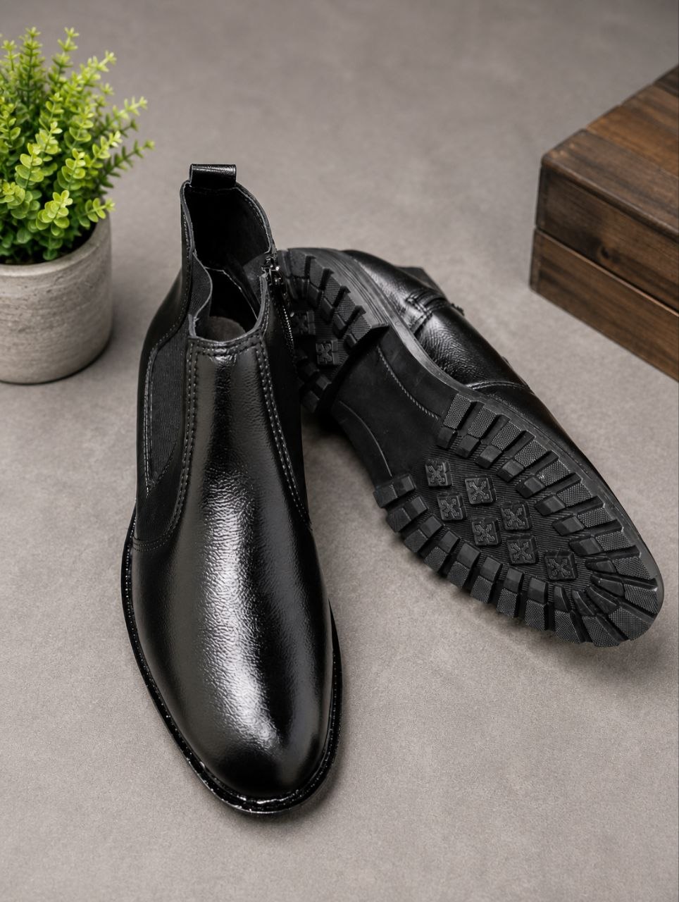 Premium Chelsea Boots elastic style with Gipper